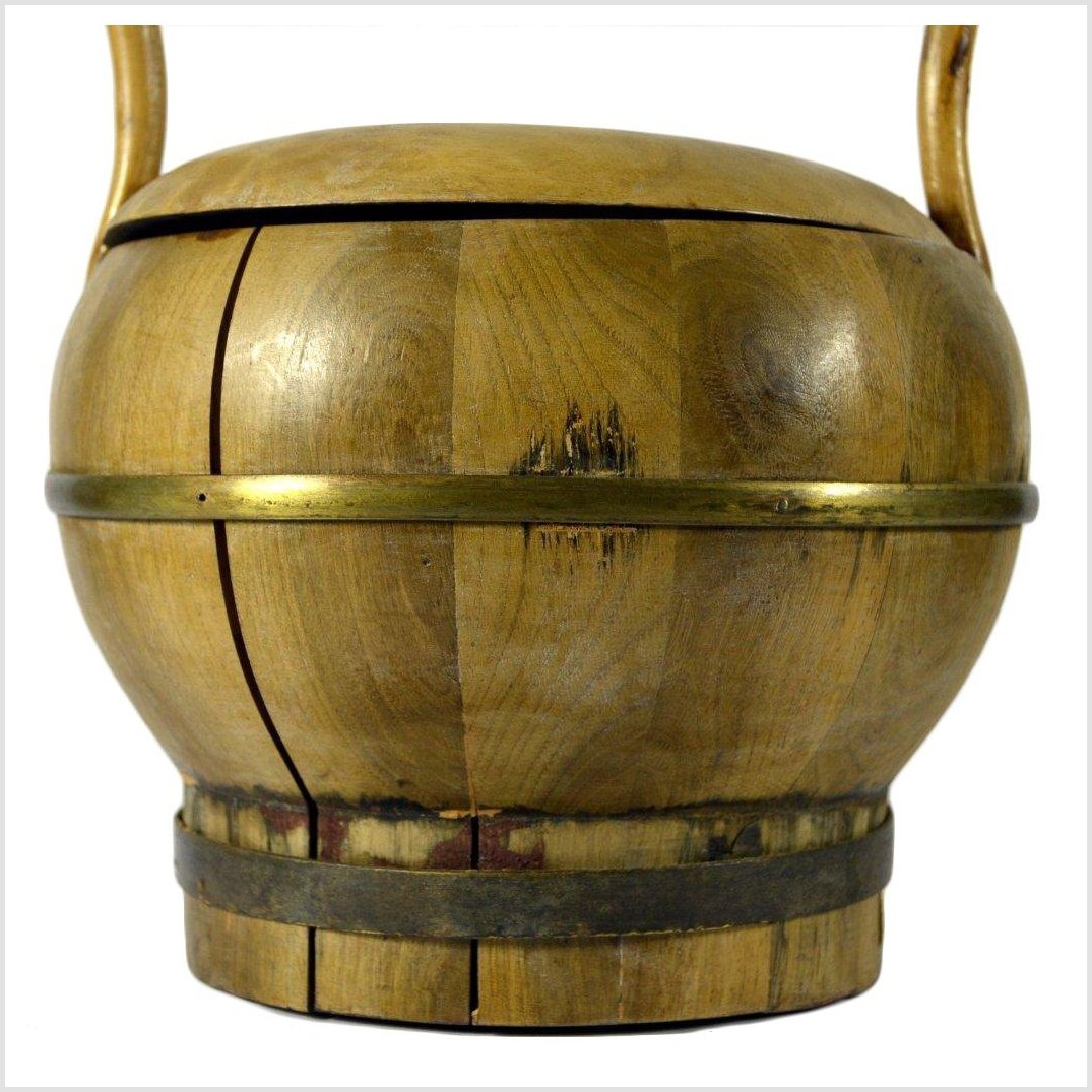 Vintage Chinese Bamboo Basket-4. Asian & Chinese Furniture, Art, Antiques, Vintage Home Décor for sale at FEA Home