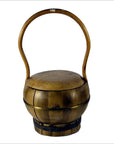 Vintage Chinese Bamboo Basket-1. Asian & Chinese Furniture, Art, Antiques, Vintage Home Décor for sale at FEA Home