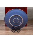 Vintage Blue Celadon Ceramic Charger Plate-6. Asian & Chinese Furniture, Art, Antiques, Vintage Home Décor for sale at FEA Home