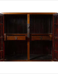 Vintage Chinese Elm Compound Wedding Wardrobe in Two Parts with Metal Hinges-11. Asian & Chinese Furniture, Art, Antiques, Vintage Home Décor for sale at FEA Home