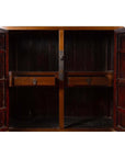 Vintage Chinese Elm Compound Wedding Wardrobe in Two Parts with Metal Hinges-11. Asian & Chinese Furniture, Art, Antiques, Vintage Home Décor for sale at FEA Home