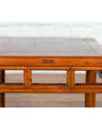 Vintage Chinese Elm Side Table with Burl Wood Top and Scrolling Carved Feet-14. Asian & Chinese Furniture, Art, Antiques, Vintage Home Décor for sale at FEA Home