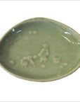Vintage Chinese Green Celadon Plate / Bowl-1. Asian & Chinese Furniture, Art, Antiques, Vintage Home Décor for sale at FEA Home