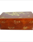 Vintage Chinese Hand Painted Lacquered Dowry Box-10. Asian & Chinese Furniture, Art, Antiques, Vintage Home Décor for sale at FEA Home