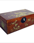 Vintage Chinese Hand Painted Lacquered Dowry Box-7. Asian & Chinese Furniture, Art, Antiques, Vintage Home Décor for sale at FEA Home