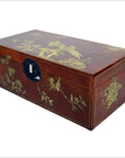 Vintage Chinese Hand Painted Lacquered Dowry Box-8. Asian & Chinese Furniture, Art, Antiques, Vintage Home Décor for sale at FEA Home