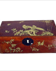 Vintage Chinese Hand Painted Lacquered Dowry Box-1. Asian & Chinese Furniture, Art, Antiques, Vintage Home Décor for sale at FEA Home