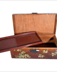 Vintage Chinese Hand Painted Lacquered Dowry Box-10. Asian & Chinese Furniture, Art, Antiques, Vintage Home Décor for sale at FEA Home