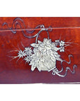 Vintage Chinese Hand Painted Lacquered Dowry Box-10. Asian & Chinese Furniture, Art, Antiques, Vintage Home Décor for sale at FEA Home
