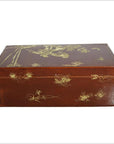 Vintage Chinese Hand Painted Lacquered Dowry Box-12. Asian & Chinese Furniture, Art, Antiques, Vintage Home Décor for sale at FEA Home