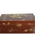 Vintage Chinese Hand Painted Lacquered Dowry Box-12. Asian & Chinese Furniture, Art, Antiques, Vintage Home Décor for sale at FEA Home