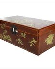 Vintage Chinese Hand Painted Lacquered Dowry Box-8. Asian & Chinese Furniture, Art, Antiques, Vintage Home Décor for sale at FEA Home
