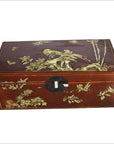 Vintage Chinese Hand Painted Lacquered Dowry Box-1. Asian & Chinese Furniture, Art, Antiques, Vintage Home Décor for sale at FEA Home