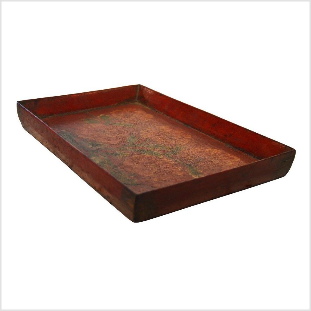 Vintage Chinese Hand Painted Ornate Tray-3. Asian & Chinese Furniture, Art, Antiques, Vintage Home Décor for sale at FEA Home