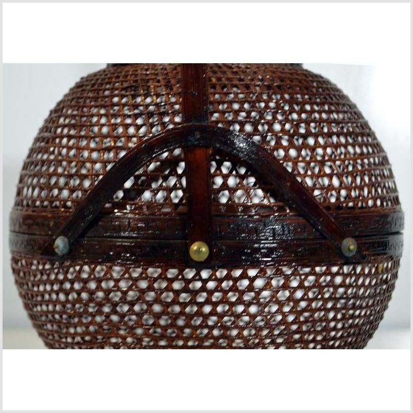 Vintage Chinese Lacquered Basket-4. Asian & Chinese Furniture, Art, Antiques, Vintage Home Décor for sale at FEA Home