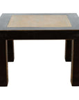 Vintage Chinese Square Side Table with Inset-1. Asian & Chinese Furniture, Art, Antiques, Vintage Home Décor for sale at FEA Home