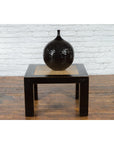 Vintage Chinese Square Side Table with Inset-5. Asian & Chinese Furniture, Art, Antiques, Vintage Home Décor for sale at FEA Home