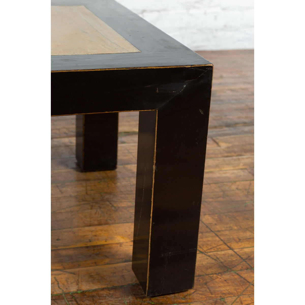 Vintage Chinese Square Side Table with Inset-6. Asian & Chinese Furniture, Art, Antiques, Vintage Home Décor for sale at FEA Home