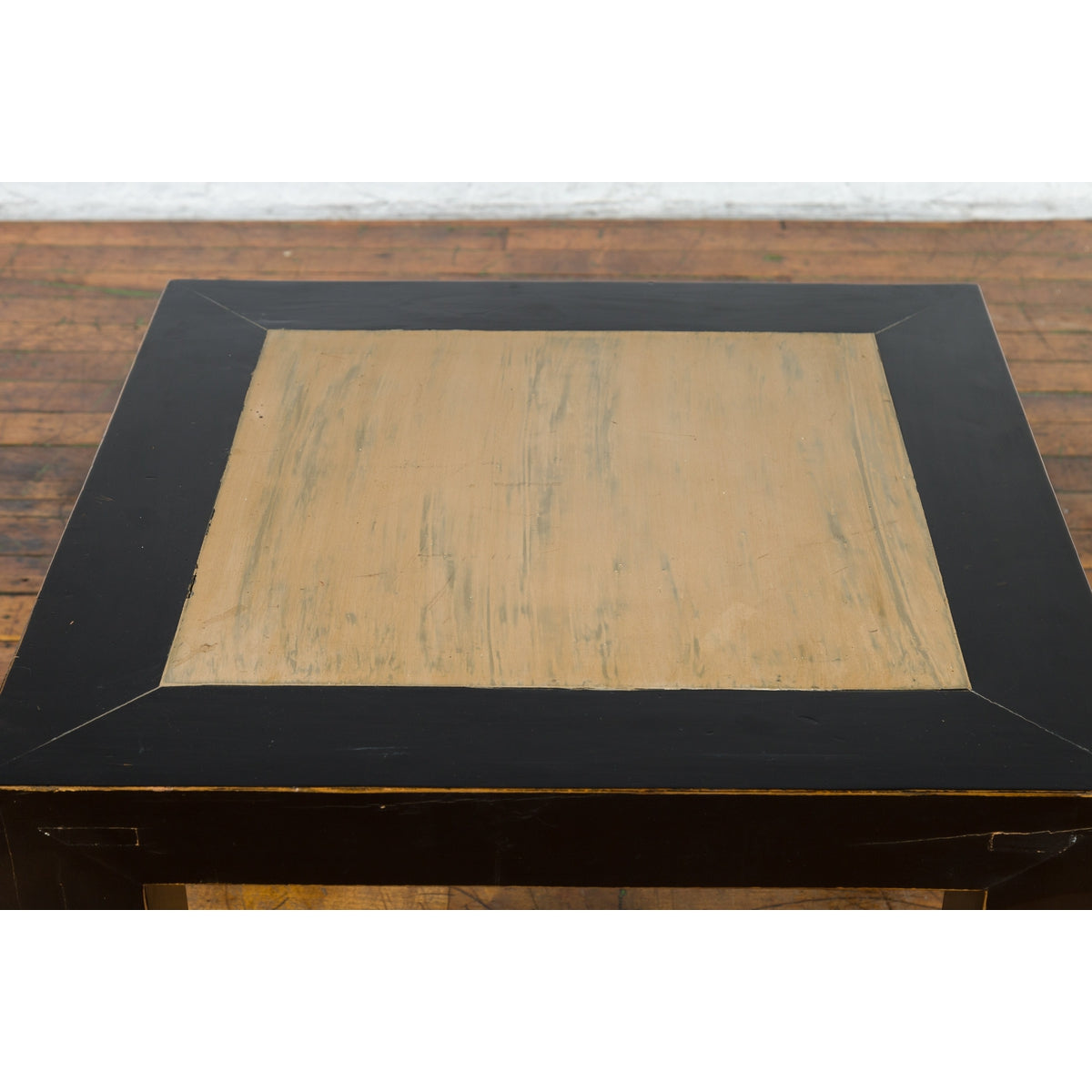 Vintage Chinese Square Side Table with Inset-7. Asian & Chinese Furniture, Art, Antiques, Vintage Home Décor for sale at FEA Home
