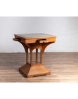 Vintage Dutch Colonial Indonesian Square Center Table with Marble Inset-12. Asian & Chinese Furniture, Art, Antiques, Vintage Home Décor for sale at FEA Home