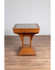 Vintage Dutch Colonial Indonesian Square Center Table with Marble Inset-14. Asian & Chinese Furniture, Art, Antiques, Vintage Home Décor for sale at FEA Home