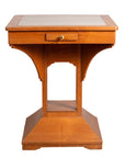 Vintage Dutch Colonial Indonesian Square Center Table with Marble Inset-1. Asian & Chinese Furniture, Art, Antiques, Vintage Home Décor for sale at FEA Home