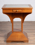 Vintage Dutch Colonial Indonesian Square Center Table with Marble Inset-5. Asian & Chinese Furniture, Art, Antiques, Vintage Home Décor for sale at FEA Home