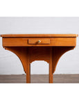 Vintage Dutch Colonial Indonesian Square Center Table with Marble Inset-6. Asian & Chinese Furniture, Art, Antiques, Vintage Home Décor for sale at FEA Home