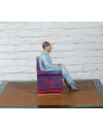 Vintage Glazed Porcelain Statuette of Mao Zedong Seated on an Armchair-10. Asian & Chinese Furniture, Art, Antiques, Vintage Home Décor for sale at FEA Home