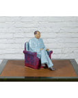 Vintage Glazed Porcelain Statuette of Mao Zedong Seated on an Armchair-9. Asian & Chinese Furniture, Art, Antiques, Vintage Home Décor for sale at FEA Home
