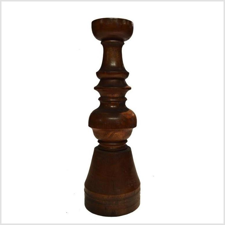 Vintage Hand Carved Candle Holder Dutch Influence-5. Asian & Chinese Furniture, Art, Antiques, Vintage Home Décor for sale at FEA Home