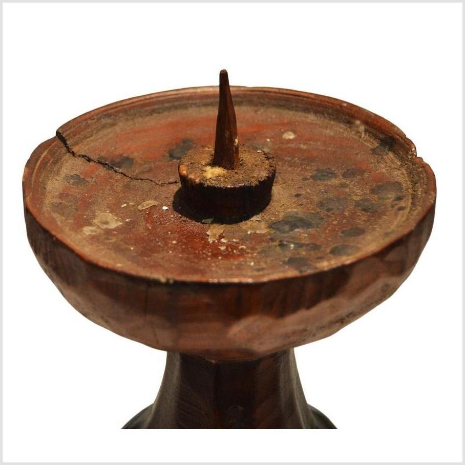 Vintage Hand Carved Candle Holder Dutch Influence-2. Asian & Chinese Furniture, Art, Antiques, Vintage Home Décor for sale at FEA Home