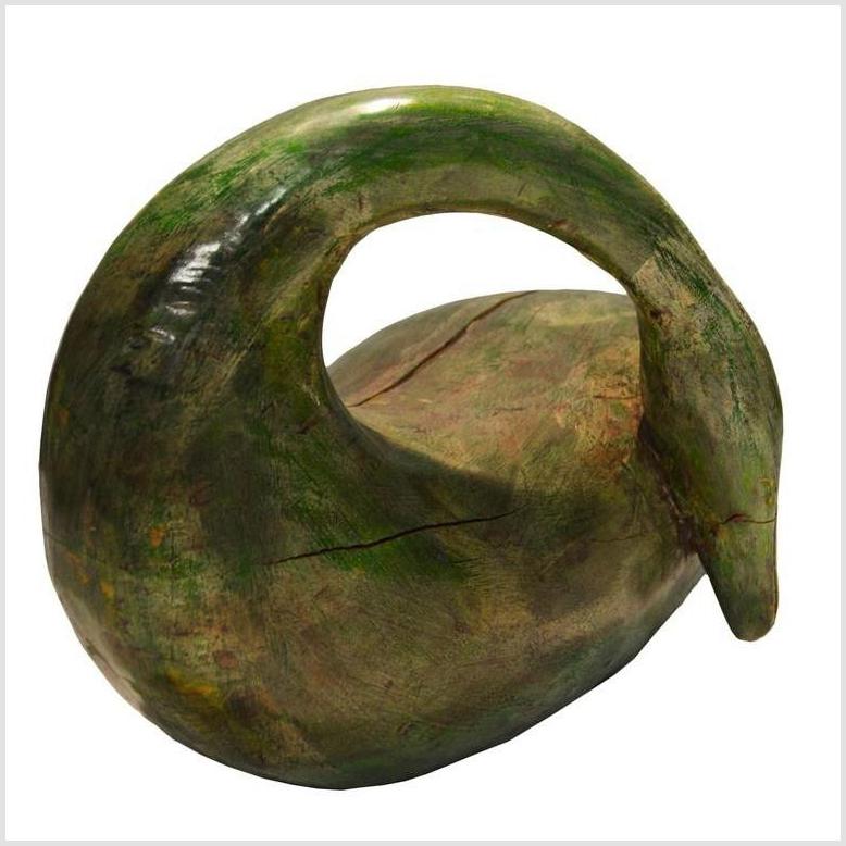 Vintage Hand Carved Wooden Swan-3. Asian & Chinese Furniture, Art, Antiques, Vintage Home Décor for sale at FEA Home