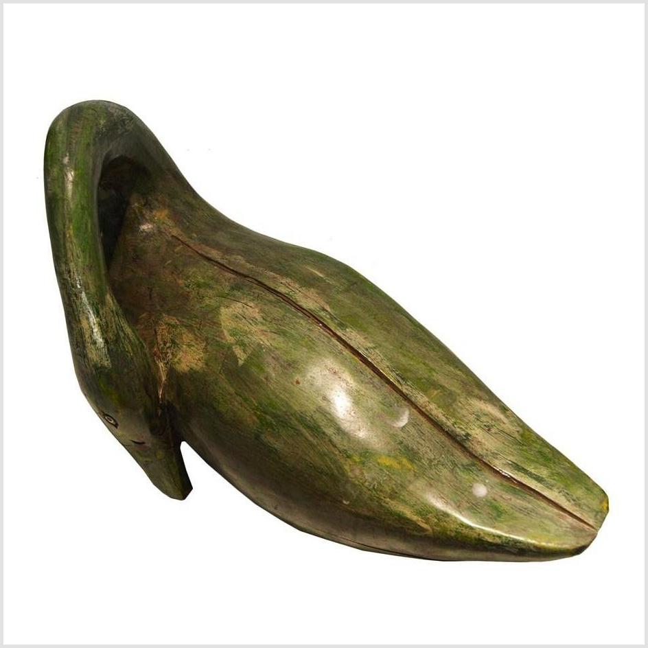 Vintage Hand Carved Wooden Swan-6. Asian & Chinese Furniture, Art, Antiques, Vintage Home Décor for sale at FEA Home
