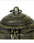 Vintage India Orissa Hand Hammered Incense Burner-2. Asian & Chinese Furniture, Art, Antiques, Vintage Home Décor for sale at FEA Home