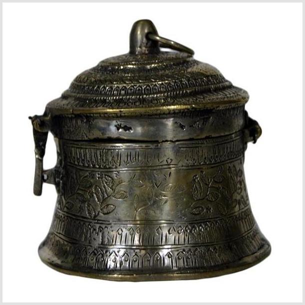 Vintage India Orissa Hand Hammered Incense Burner-4. Asian & Chinese Furniture, Art, Antiques, Vintage Home Décor for sale at FEA Home