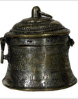 Vintage India Orissa Hand Hammered Incense Burner-4. Asian & Chinese Furniture, Art, Antiques, Vintage Home Décor for sale at FEA Home