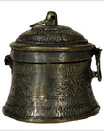 Vintage India Orissa Hand Hammered Incense Burner-5. Asian & Chinese Furniture, Art, Antiques, Vintage Home Décor for sale at FEA Home