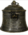 Vintage India Orissa Hand Hammered Incense Burner-6. Asian & Chinese Furniture, Art, Antiques, Vintage Home Décor for sale at FEA Home