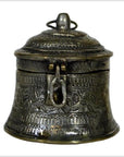 Vintage India Orissa Hand Hammered Incense Burner-1. Asian & Chinese Furniture, Art, Antiques, Vintage Home Décor for sale at FEA Home