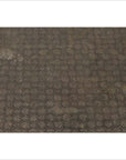Vintage Indian Coffee Table with Brushed Metal Patina over Wood and Floral Décor-8. Asian & Chinese Furniture, Art, Antiques, Vintage Home Décor for sale at FEA Home