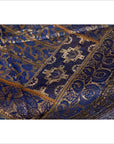 Vintage Indian Purple Silk Embroidered Fabric with Purple, Silver and Gold Tones-11. Asian & Chinese Furniture, Art, Antiques, Vintage Home Décor for sale at FEA Home