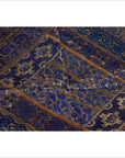 Vintage Indian Purple Silk Embroidered Fabric with Purple, Silver and Gold Tones-8. Asian & Chinese Furniture, Art, Antiques, Vintage Home Décor for sale at FEA Home