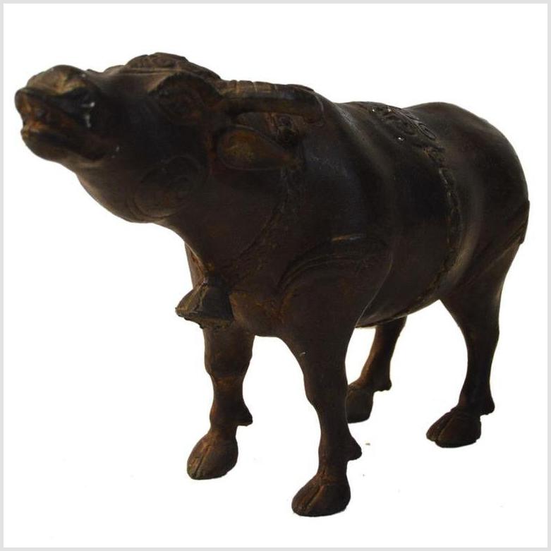 Vintage Indonesian Bronze Bull-3. Asian & Chinese Furniture, Art, Antiques, Vintage Home Décor for sale at FEA Home