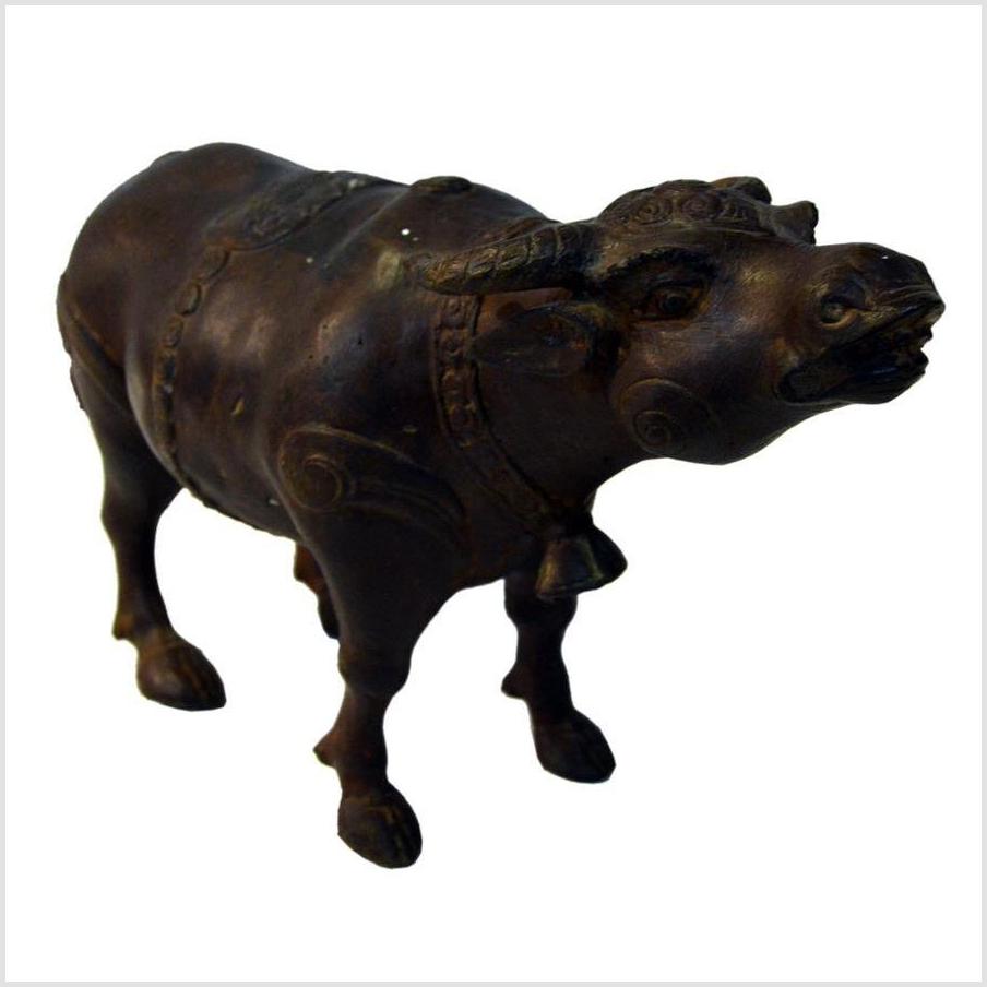 Vintage Indonesian Bronze Bull-4. Asian & Chinese Furniture, Art, Antiques, Vintage Home Décor for sale at FEA Home