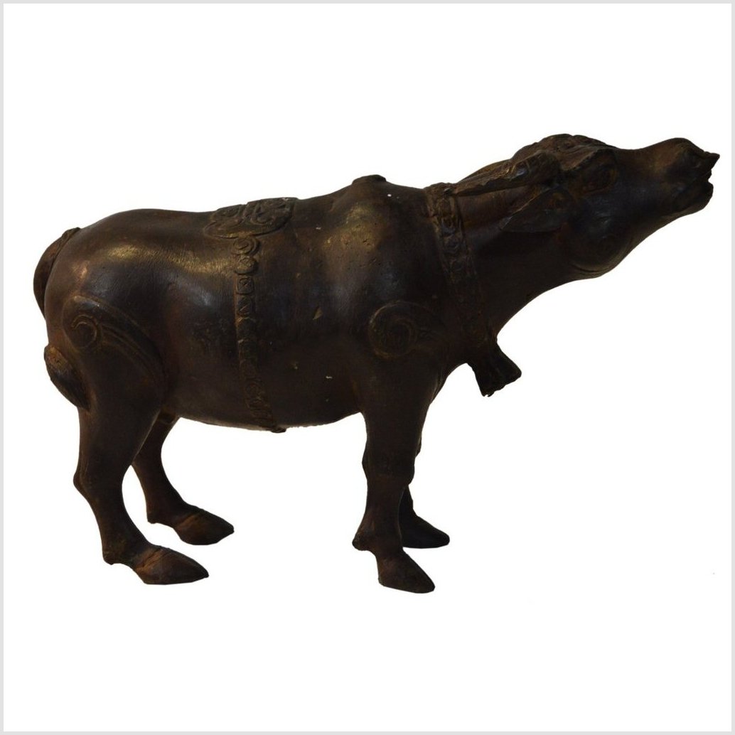 Vintage Indonesian Bronze Bull-5. Asian & Chinese Furniture, Art, Antiques, Vintage Home Décor for sale at FEA Home