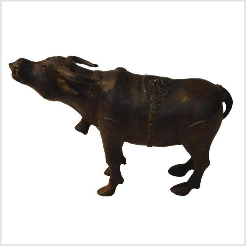Vintage Indonesian Bronze Bull-6. Asian & Chinese Furniture, Art, Antiques, Vintage Home Décor for sale at FEA Home