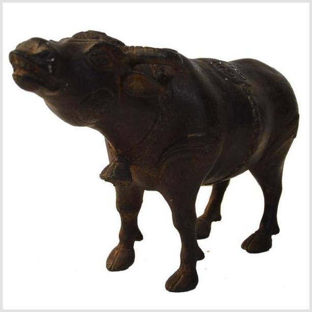 Vintage Indonesian Bronze Bull-7. Asian & Chinese Furniture, Art, Antiques, Vintage Home Décor for sale at FEA Home