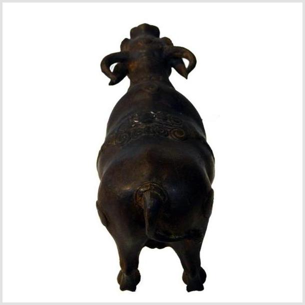 Vintage Indonesian Bronze Bull-9. Asian & Chinese Furniture, Art, Antiques, Vintage Home Décor for sale at FEA Home