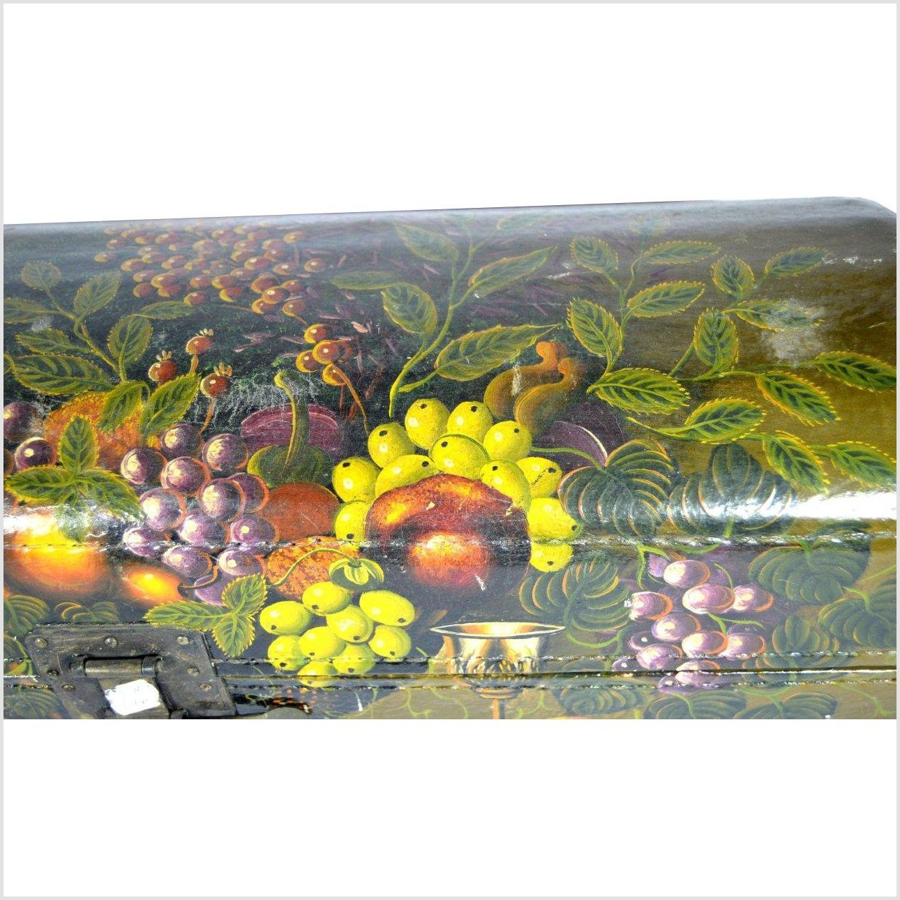 Vintage Indonesian Leather Stationery Box-3. Asian & Chinese Furniture, Art, Antiques, Vintage Home Décor for sale at FEA Home